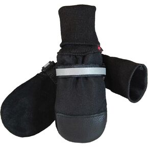 Muttluks, Original Fleece-Lined Muttluks Winter Dog Boots with Treated Leather Soles for Cold Weather - 4 Boots