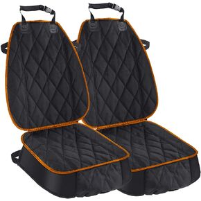 AsFrost Dog Seat Cover, Waterproof Pet Car Seat Covers, Dogs Front Seat, Nonslip Heavy Duty Durable Scratch-Proof Car Seat Protector with Side Flaps, Fit Most Cars SUVs Trucks, Single