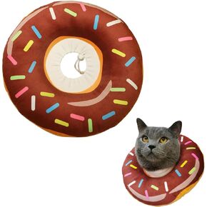Cat Recovery Collar, Adjustable Protective Pet Collar, Soft Donut Neck Cone, Prevent Licking Paws, Wound Healing for Cats, Puppies, Small Breeds Dogs (L, Blue) in Kuwait