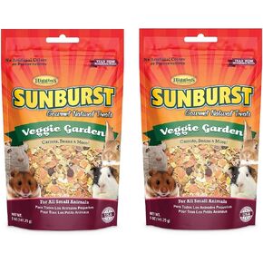 Higgins Sunburst Veggie Garden، 5 أونصات، حلويات طبيعية ذواقة لجميع الحيوانات الصغيرة (عبوتان - 5 أونصات) in Kuwait