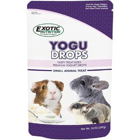 Yogu Drops - All Natural Healthy Yogurt Treat - for Sugar Gliders, Prairie Dogs, Monkeys, Squirrels, Guinea Pigs, Rabbits, Chinchillas, Rats, Marmosets, Degus & Other Small Pets (5.5 oz.) in Saudi Arabia