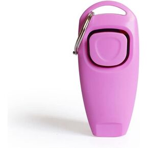 Dog Training Clickers with Whistle, Colorful and Practical, Portable and Effective Dog Clickers for Pet Dog Training & Obedience Aid(Black)