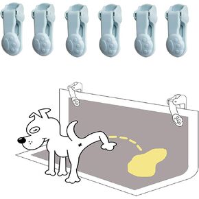 Dog Pee Pad Holders for Male Puppies, Potty Traning Pad Clips, Blue-6 Pack in Saudi Arabia