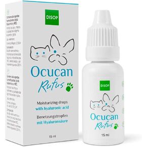Ocucan Moisturizing Eye Drops for Pets with Hyaluronic Acid. Lubricating Relief Drops for Dry Eyes. 15 ml in Saudi Arabia