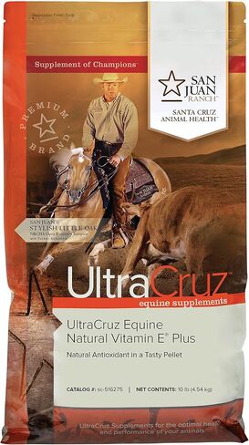 UltraCruz - sc-516275 مكمل فيتامين E الطبيعي للخيول للخيول، 10 رطل، حبيبات (كمية تكفي 66 يومًا) in Kuwait