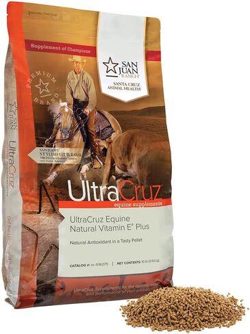 UltraCruz - sc-516275 مكمل فيتامين E الطبيعي للخيول للخيول، 10 رطل، حبيبات (كمية تكفي 66 يومًا) in Kuwait
