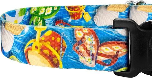 Country Brook Petz - طوق Anchor's Away Martingale للكلاب مع إبزيم فاخر - مجموعة Summer Breeze مع 4 تصميمات مشمسة (1 بوصة، كبيرة) in Kuwait