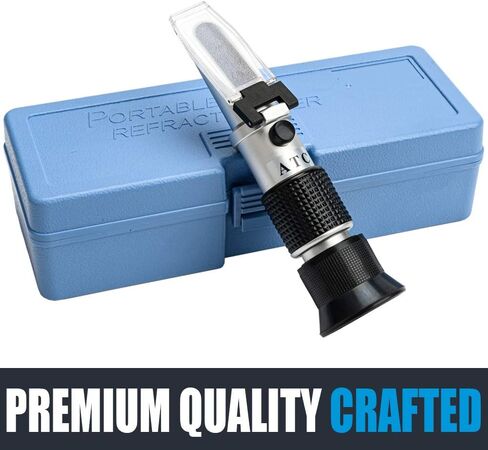 مقياس انكسار الملوحة SMARTSMITH لمياه البحر وحوض السمك البحري 0-100 PPT مع تعويض درجة الحرارة التلقائي in Kuwait