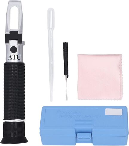 Salinity Refractometer Dual Scale for Aquariums, Agriculture and Marine Monitoring ATC Function Easy to Use in Saudi Arabia