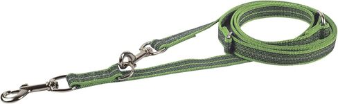 Herm Sprenger Adjustable Dog Training Leash | Secure & Non-Slip Rubberized Nylon Grip Hands Free Dog Leash | Durable Quality ¾" Thick Reflective Dog Training Leash (4FT - 7.5 FT Length) (Black) in Saudi Arabia
