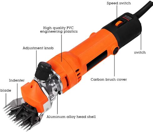 Sheep Shearer Clipper, Goat Sheep Shears 680W Electric Wool Shear Large Animal Clippers for Sheep Alpaca Goat Cattle Farm Animals in Saudi Arabia