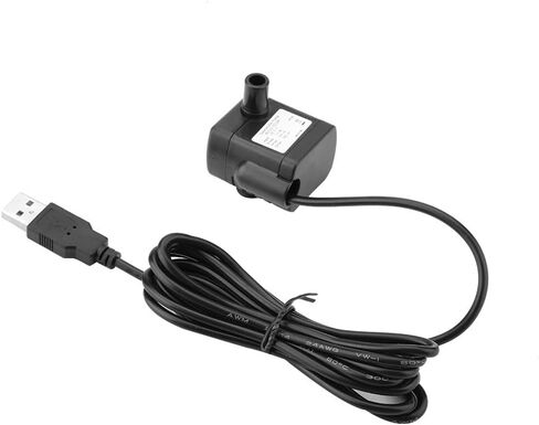 مضخة مياه صغيرة بدون فرش تيار مستمر 5 فولت، مضخة مياه USB، مضخة توزيع المياه الكهربائية مضخة مياه USB، لحوض السمك ونافورة الأسماك ومياه الجري in Kuwait