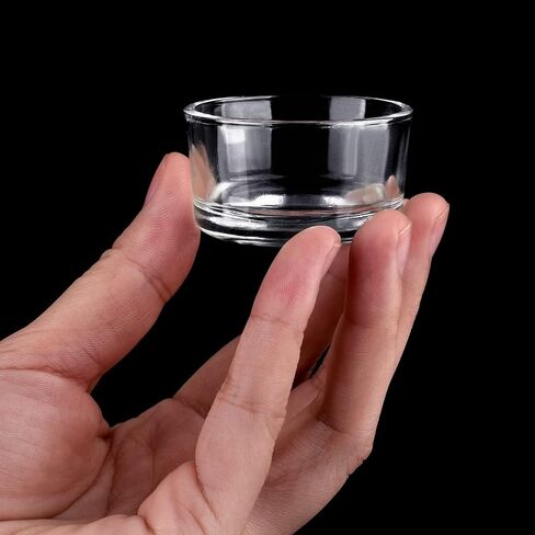 6 قطع من التغذية الزجاجية للزواحف من شركة ويفربيرد، حاوية لحفظ الطعام والماء للحيوانات الأليفة الصغيرة وسليمة السلاحف السلاحف العنكبوت، ثعبان الذرة، ثعبان سنتبيدي كريكيت in Kuwait