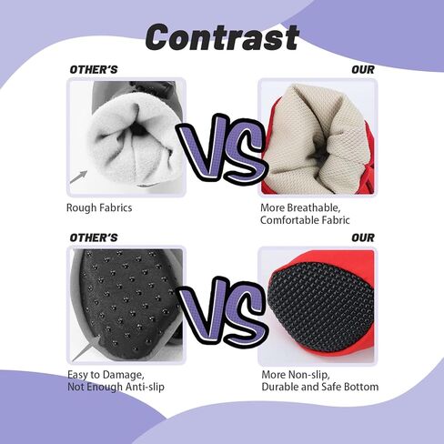 4PCs Dog Boots Dog Shoes Pow Protector for Summer Hot Pavement for Small Medium Dogs Cat with Non-Slip Sole and Reflective Straps(Red,Size 3) in Kuwait