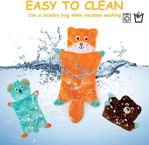 No Stuffing Dog Toys,5 Pack Dog Squeaky Toys Crinkle Plush Dog Toys Set for Puppy Teething, Durable Dog Chew Toys for Small Medium Dog,Cute Holiday Pet Toys for Playing Training Reducing Boredom in Kuwait