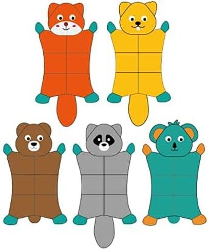 No Stuffing Dog Toys,5 Pack Dog Squeaky Toys Crinkle Plush Dog Toys Set for Puppy Teething, Durable Dog Chew Toys for Small Medium Dog,Cute Holiday Pet Toys for Playing Training Reducing Boredom in Kuwait