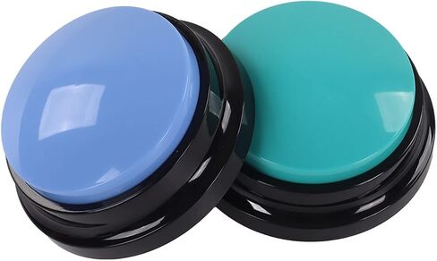 Sanpyl Dog Buttons for Communication, Voice Recording Buttons 30 Seconds Record Pet Training Buzzer, Dog Talking Button Set 4 Packs, Easy to Press, Funny Gift for Dog Cat Pet Training in Saudi Arabia