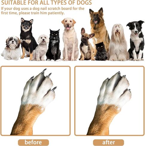 Double Sided Dog Scratch Pad for Nails,Dog Nail Scratch Board,Scratch Square for Dogs,Safe and Effective for Dog Nail Trimmer(11.8 in * 15.7 in) in Kuwait