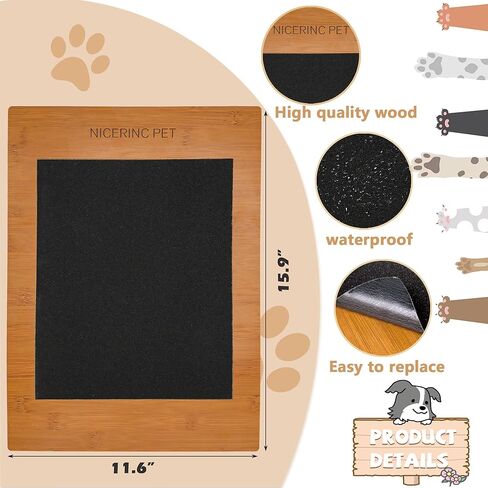 Double Sided Dog Scratch Pad for Nails,Dog Nail Scratch Board,Scratch Square for Dogs,Safe and Effective for Dog Nail Trimmer(11.8 in * 15.7 in) in Kuwait