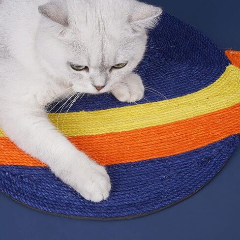 Cat Scratching Mat 15.7x15.7 inch. Nature Jute Cat Scratcher Pad,Premium Design for Cats to Grind Claws, Relaxing and Release Nature Instinct.Protect Furniture Sofa Carpet in Saudi Arabia