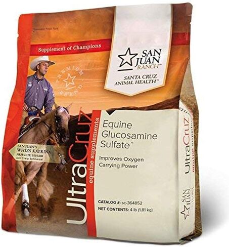UltraCruz - sc-364852 مكمل مفصل كبريتات الجلوكوزامين للخيول الحصان، 4 رطل، مسحوق (كمية تكفي 212 يومًا) in Saudi Arabia