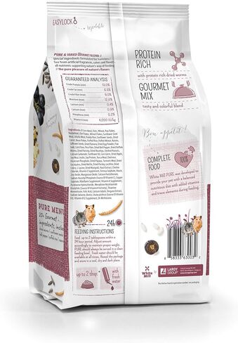 Witte Molen Pure Hamster Food Seed Mixture Mealworms, Sunflower Seeds, Puffed Rice, Grape Nuts, No Artificial Preservatives Dry Food, 1.7 lbs (2 Pack in Saudi Arabia