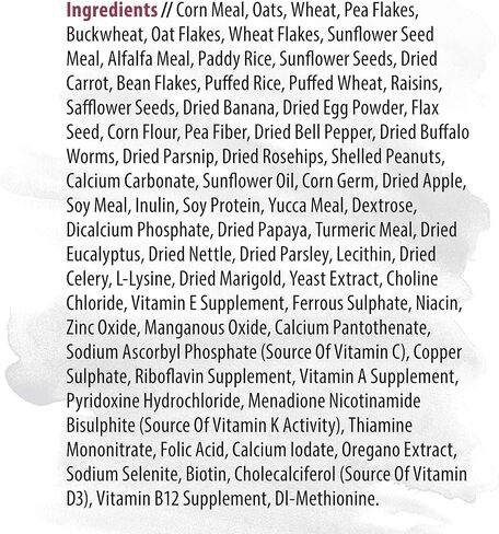 Witte Molen Pure Hamster Food Seed Mixture Mealworms, Sunflower Seeds, Puffed Rice, Grape Nuts, No Artificial Preservatives Dry Food, 1.7 lbs (2 Pack in Saudi Arabia