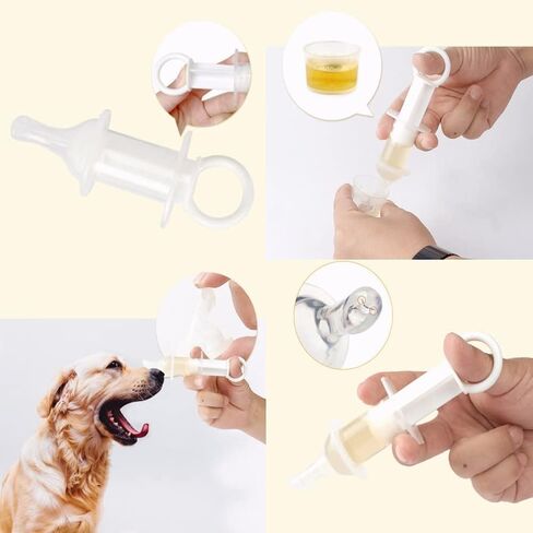 Pssopp Pet Medicine Feeder Pill Oral Syringe Milk Nursing Bottles Syringe Pet Medical Feeding Tool for Dog Puppy Cat Kitten in Saudi Arabia