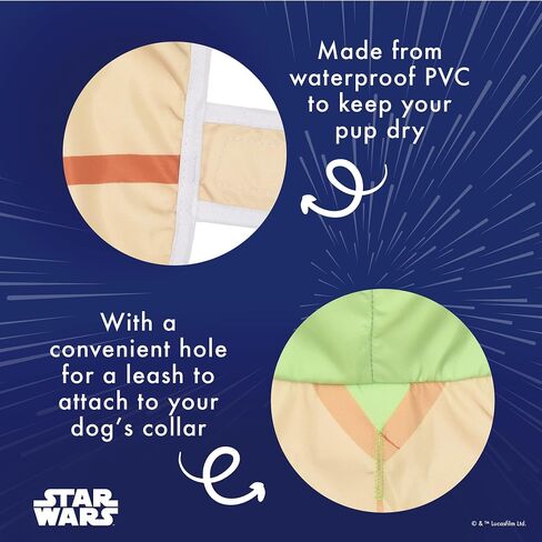 Star Wars for Pets Yoda Dog Raincoat, Medium in Kuwait