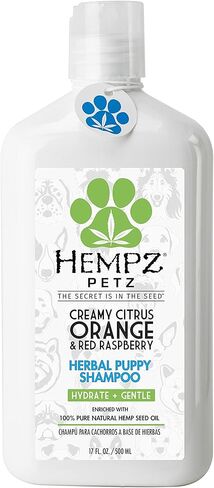 Hempz Petz Deodorizing Dog Shampoo, Creamy Citrus Orange & Red Raspberry, 17 Fl. Oz. - Pet Shampoo in Kuwait