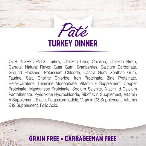 طعام القطط المعلب الرطب والخالي من الحبوب من Wellness Complete Health، مكونات طبيعية، مصنوع من اللحوم الحقيقية، جميع السلالات، بات ناعم (الديك الرومي والسلمون، علبة 3 أونصة، عبوة من 24) in Kuwait