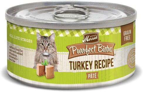 Merrick Purrfect Bistro Grain Free Wet Cat Food وصفة الدجاج - (24) 3 أوقية. علب in Kuwait