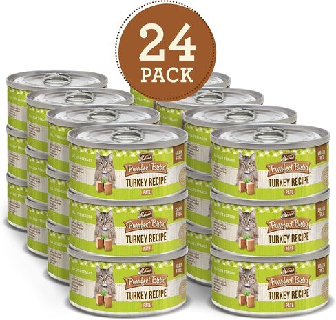 Merrick Purrfect Bistro Grain Free Wet Cat Food وصفة الدجاج - (24) 3 أوقية. علب in Kuwait