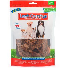 Pet Center, Inc. PCI Lamb Crunchys رئة لحم الضأن الخام المجففة يعامل الكلب، 8 أوقية حزمة، حجم واحد in Kuwait