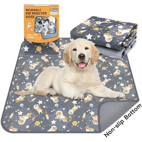 Washable Pee Pads for Dogs Reusable Pee Pads for Dogs Fast Absorbing Waterproof Puppy Pads Reusable Puppy Pads Washable Puppy Pads Dog Whelping Pads Non-Slip Pet Pads Absorbent/Odor Controlling(2Pack) in Kuwait