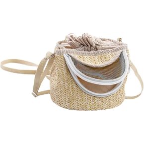 GOOFFY Hamster Carrier Bag Pet Carrier Bag Soft- Sided Carriers Bag Portable Breathable Outgoing Shoulder Bag for Small Pets Animal Light Coffee Bag in Saudi Arabia