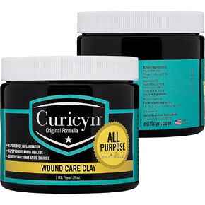 Animal Wound Care Clay 16oz. - Vet-Approved Natural Skin Ointment For Dog, Cat, Horse, and Other Livestock - Bentonite Clay with Aloe Treatment - Gentle No Sting Fast-Acting Formula in Kuwait