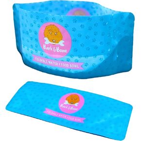 #1 Travel Dog Bowls. Collapsible Dog Bowl. The Foldable Dog Water Bowl That fits in Your Pocket. Portable & Resealable Pet Bowls by Bark & Bone Pack of 2 in Saudi Arabia