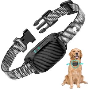 طوق نباح الكلاب - طوق نباح ذكي قابل لإعادة الشحن من نوغات، 8 أصوات تنبيه اهتزازية قابلة للتعديل وحساسية، طوق مضاد للنباح للكلاب الصغيرة والمتوسطة والكبيرة (أسود) in Kuwait