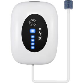 SUNWEN Aquarium Lithium Battery Air Pump, Rechargeable and Portable, Large Battery Capacity, for Aquariums, Outdoor Fishing and Power Cut in Kuwait