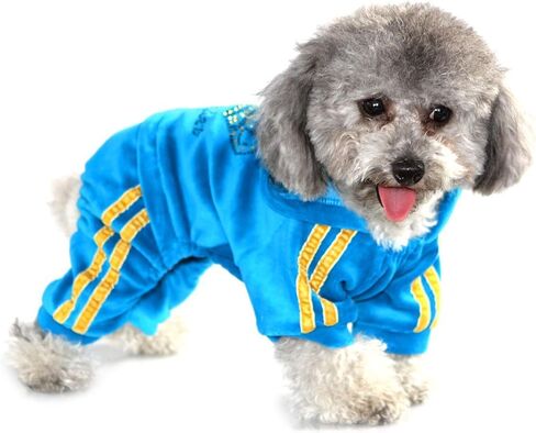 SEIMAI Dog Hoodies Jumpsuit for Small Dog Cat Puppy Rhinestone Crown Soft Velvet Autumn Winter Hooded Pajamas Tracksuit Outfits Sportswear Jacket with Hat Training Outdoor Pink M in Saudi Arabia