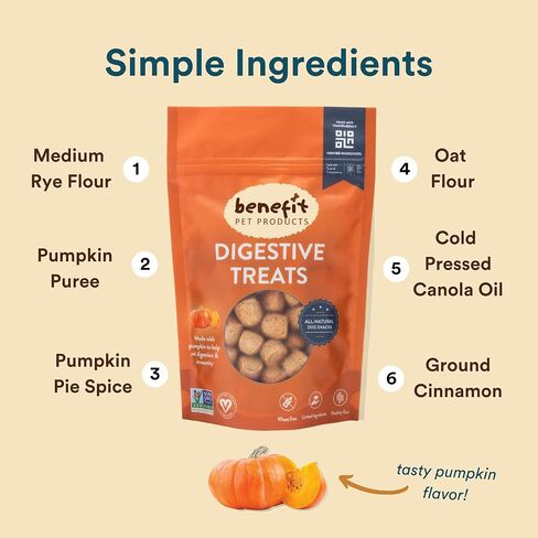 Benefit Biscuits, All Natural Dog Treats, Certified Vegan, Non GMO, Wheat Free, Healthy Dog Biscuits, Made in USA (Blueberry, Regular Bag (7oz)) in Kuwait