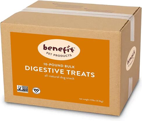 Benefit Biscuits, All Natural Dog Treats, Certified Vegan, Non GMO, Wheat Free, Healthy Dog Biscuits, Made in USA (Blueberry, Regular Bag (7oz)) in Kuwait