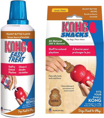 KONG - Treats Combo Pack - Easy Treat Paste and Dog Snacks - Liver Flavor for Small Dogs in Saudi Arabia