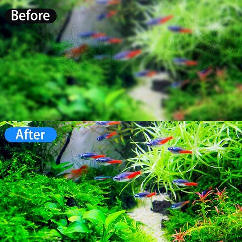 فرشاة تنظيف مغناطيسية قوية من شيرلام، فرشاة تنظيف زجاج حوض السمك، أداة تنظيف خزان الأسماك العائمة، أداة تنظيف حوض السمك 2 في 1 مع منظف ومكشطة [بدون خدش ومضادة للانزلاق] L in Kuwait