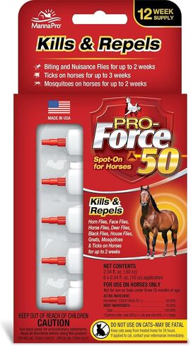 Manna Pro Pro-Force 50 Spot-On Fly Control for Horses, 3 Count in Saudi Arabia