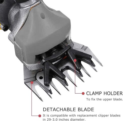 مقصات الأغنام بقدرة 690 وات، 2800 دورة في الدقيقة، ماكينة قص الأغنام الكهربائية الاحترافية، مجموعة أدوات العناية بالماشية في المزرعة، مقصات كهربائية شديدة التحمل بـ 6 سرعات للحيوانات ذات المعطف السميك in Kuwait