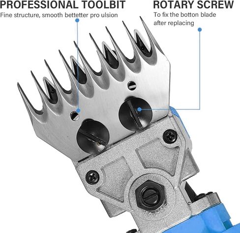مقصات الأغنام بقدرة 690 وات، 2800 دورة في الدقيقة، ماكينة قص الأغنام الكهربائية الاحترافية، مجموعة أدوات العناية بالماشية في المزرعة، مقصات كهربائية شديدة التحمل بـ 6 سرعات للحيوانات ذات المعطف السميك in Kuwait