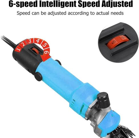 مقصات الأغنام بقدرة 690 وات، 2800 دورة في الدقيقة، ماكينة قص الأغنام الكهربائية الاحترافية، مجموعة أدوات العناية بالماشية في المزرعة، مقصات كهربائية شديدة التحمل بـ 6 سرعات للحيوانات ذات المعطف السميك in Kuwait