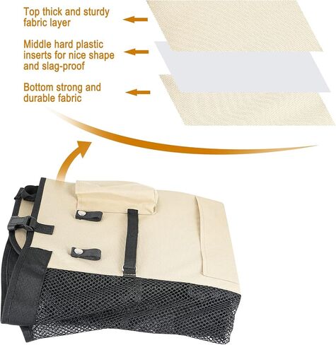 حاجز سيارة للكلاب من كيتويني، حاجز كبير مطور للكلاب لسيارات الدفع الرباعي والسيارات مع حلقات جيوب تخزين، نافذة شبكية، حواجز للحيوانات الأليفة في المقعد الخلفي التلقائي، مقسم سياج السيارة للقيادة الآمنة للكلاب، سهل التركيب in Kuwait